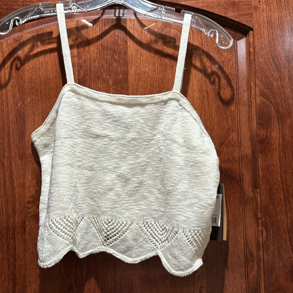 NWT Salt Breeze crochet knit tank